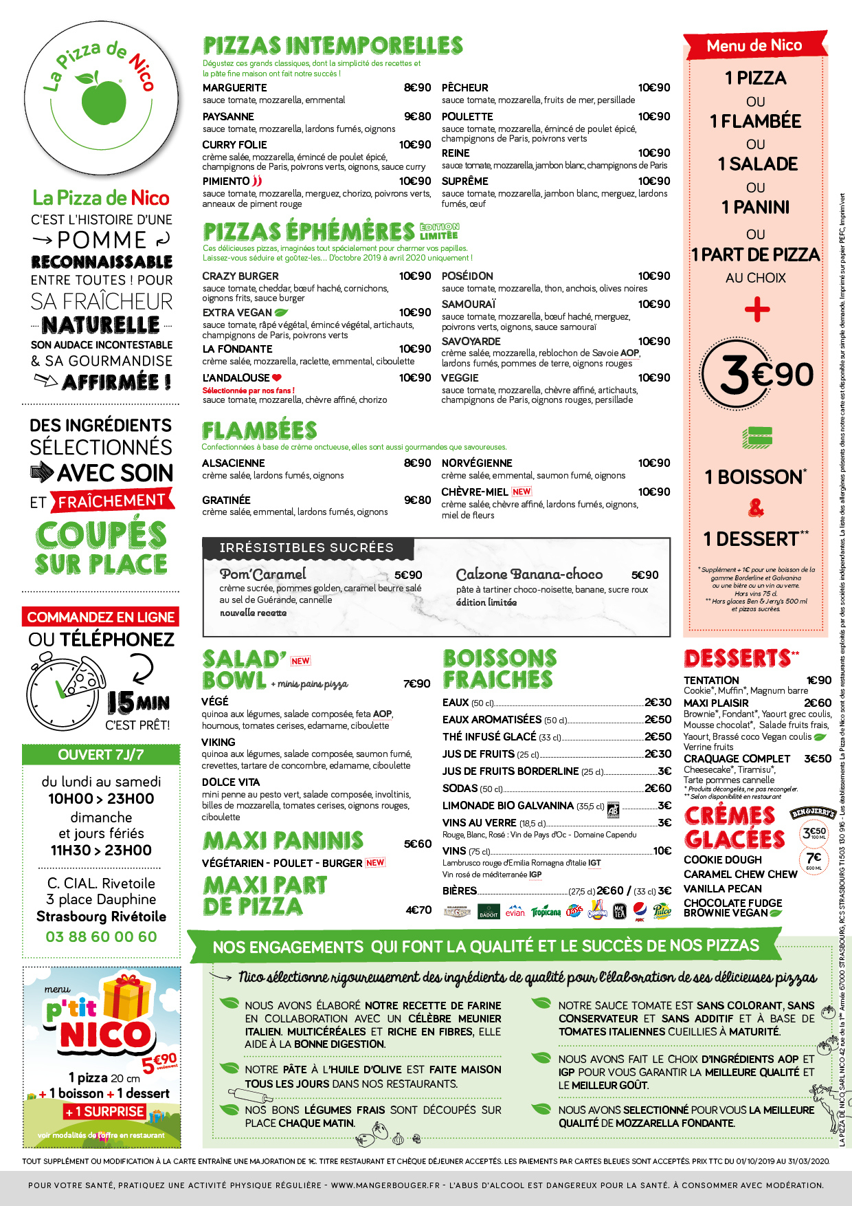 La Vera Pizza Soultz Sous Forêts Menu