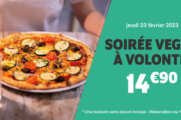 Soirée pizzas végan à volonté Paris Bastille